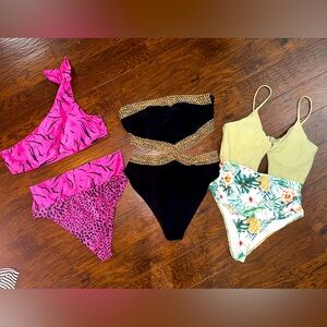 LOT OF 3 WOMENS SWIMSUITS ALL SIZE XL- ALL NEW